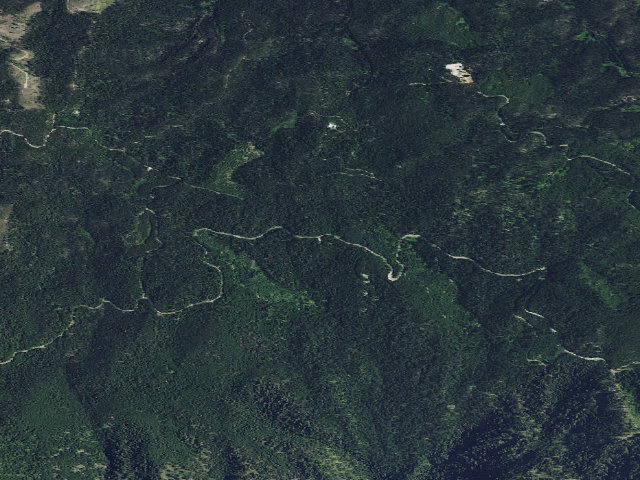 Aerial image of USFS dispersed camp — ID #205