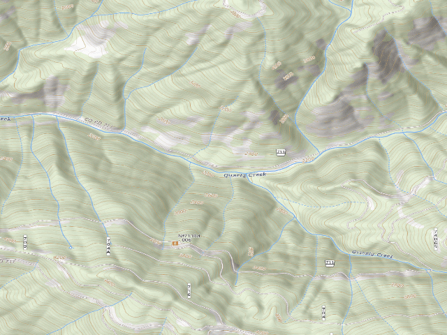 USGS topographic map of USFS dispersed camp — ID #21