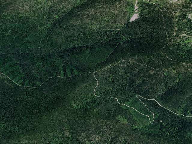 Aerial image of USFS dispersed camp — ID #211