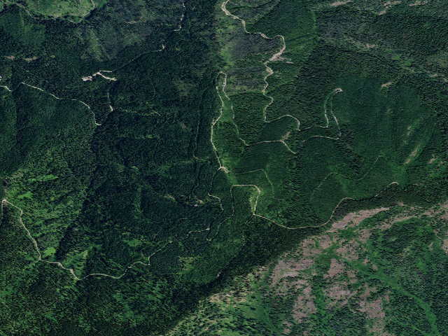 Aerial image of USFS dispersed camp — ID #212
