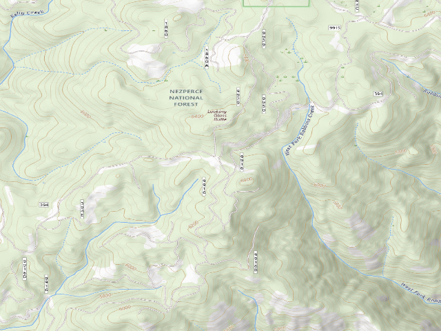 USGS topographic map of USFS dispersed camp — ID #214