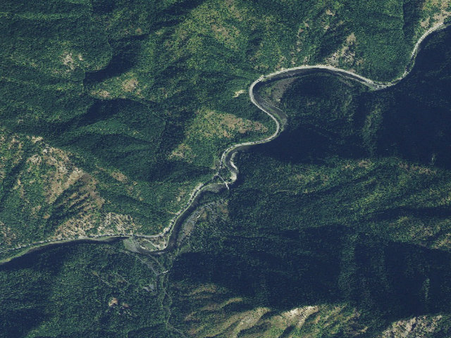 Aerial image of USFS dispersed camp — ID #216