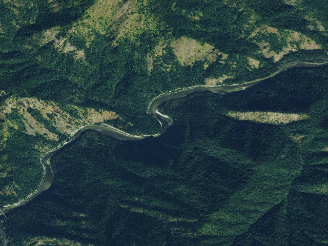 Aerial image of USFS dispersed camp — ID #218