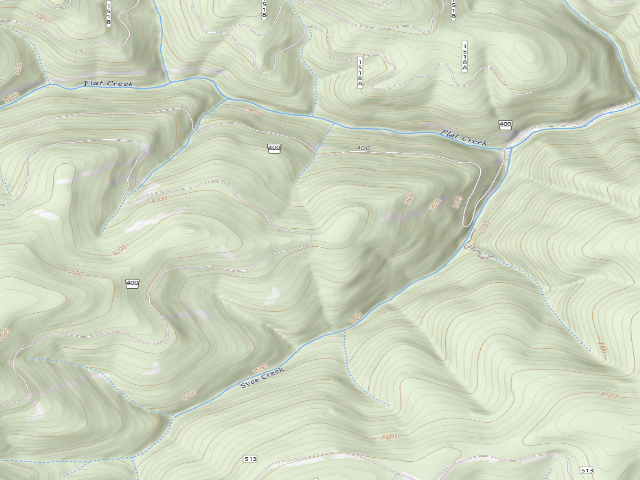 USGS topographic map of USFS dispersed camp — ID #221