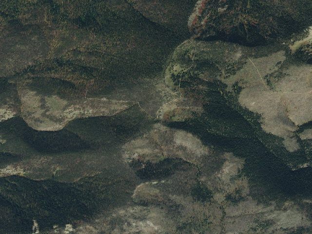 Aerial image of USFS dispersed camp — ID #222