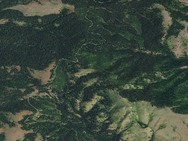 Aerial image of USFS dispersed camp — ID #223