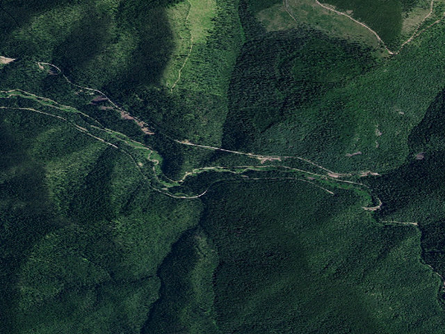 Aerial image of USFS dispersed camp — ID #227