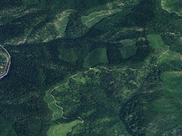 Aerial image of USFS dispersed camp — ID #228