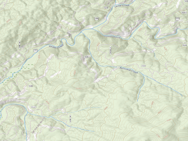 USGS topographic map of USFS dispersed camp — ID #229