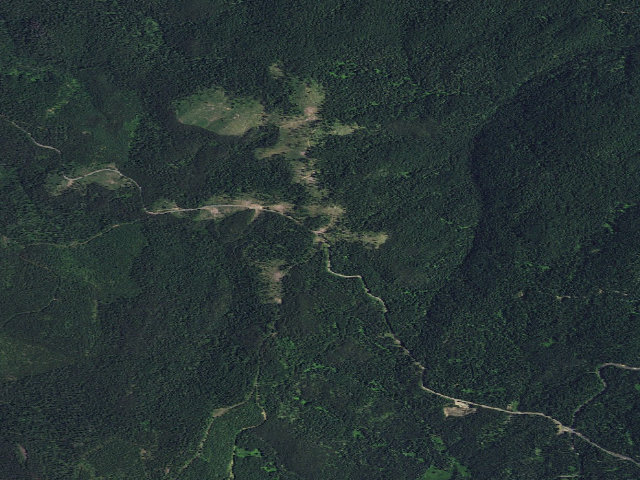 Aerial image of USFS dispersed camp — ID #230