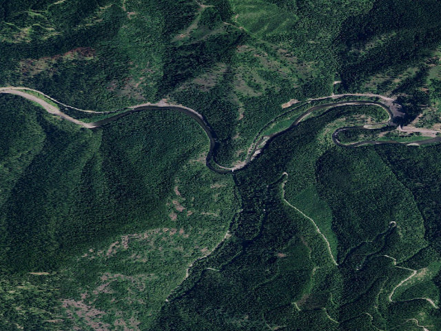 Aerial image of USFS dispersed camp — ID #235