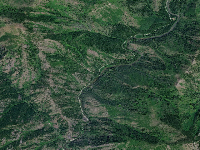 Aerial image of USFS dispersed camp — ID #236