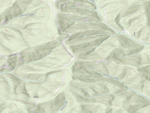 USGS topographic map of USFS dispersed camp — ID #240
