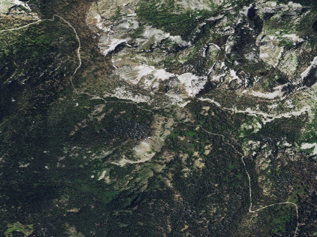 Aerial image of USFS dispersed camp — ID #241