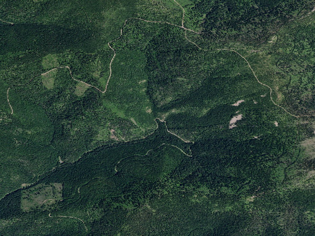 Aerial image of USFS dispersed camp — ID #25