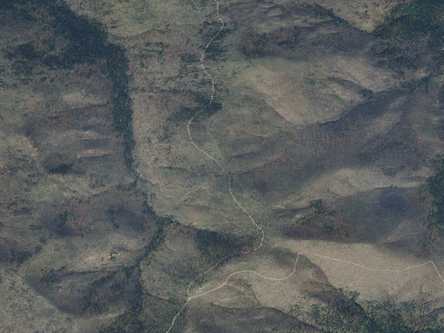 Aerial image of USFS dispersed camp — ID #252
