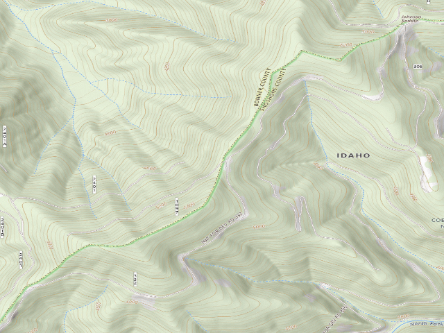 USGS topographic map of USFS dispersed camp — ID #253