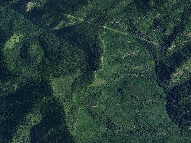Aerial image of USFS dispersed camp — ID #258