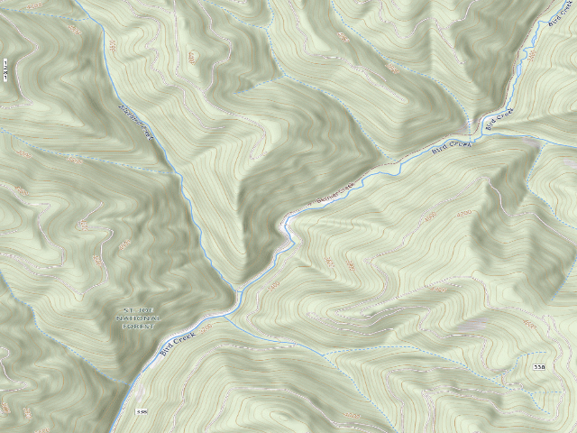 USGS topographic map of USFS dispersed camp — ID #259