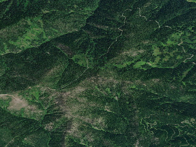 Aerial image of USFS dispersed camp — ID #276
