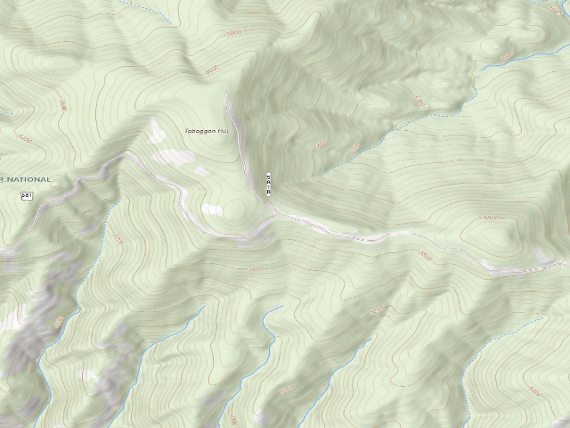 USGS topographic map of USFS dispersed camp — ID #279