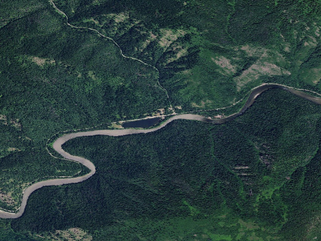 Aerial image of USFS dispersed camp — ID #281