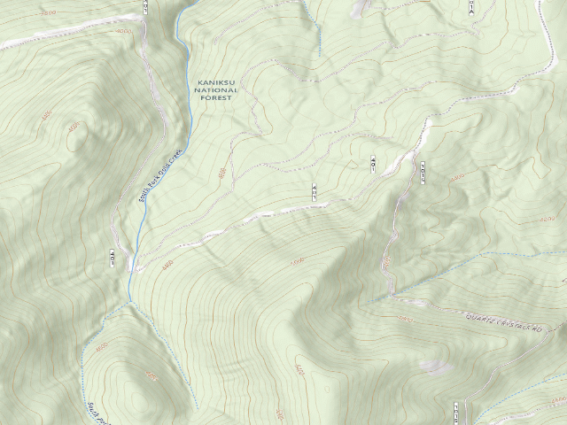 USGS topographic map of USFS dispersed camp — ID #286