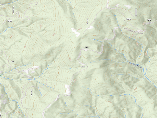 USGS topographic map of USFS dispersed camp — ID #288