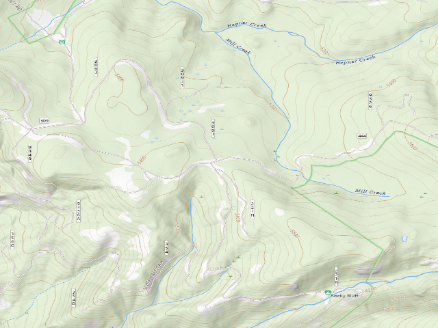 USGS topographic map of USFS dispersed camp — ID #29