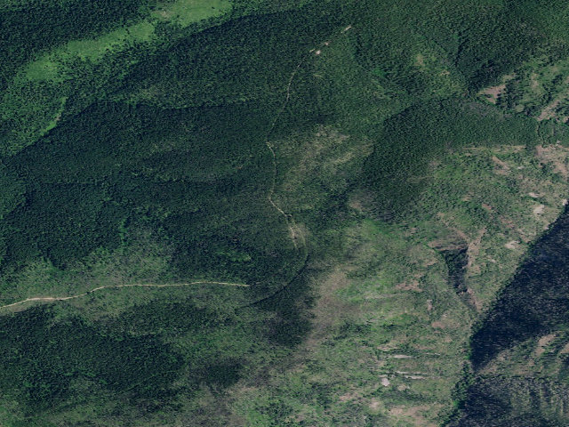 Aerial image of USFS dispersed camp — ID #294
