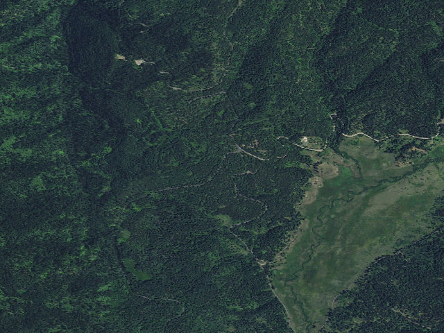 Aerial image of USFS dispersed camp — ID #295