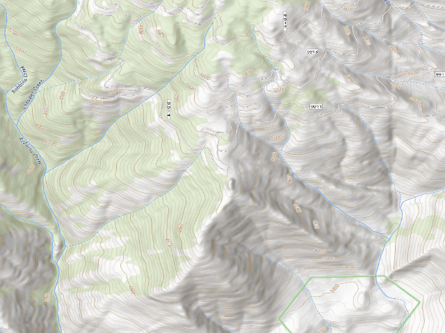 USGS topographic map of USFS dispersed camp — ID #308