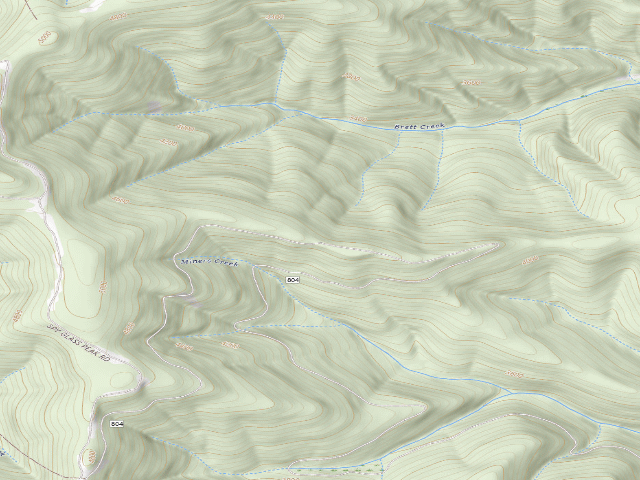 USGS topographic map of USFS dispersed camp — ID #311