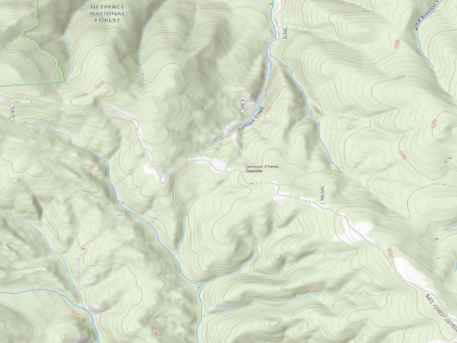 USGS topographic map of USFS dispersed camp — ID #318