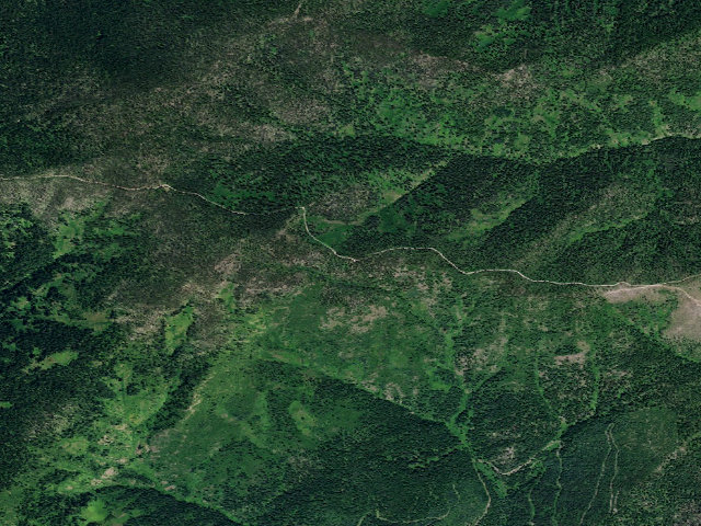 Aerial image of USFS dispersed camp — ID #321