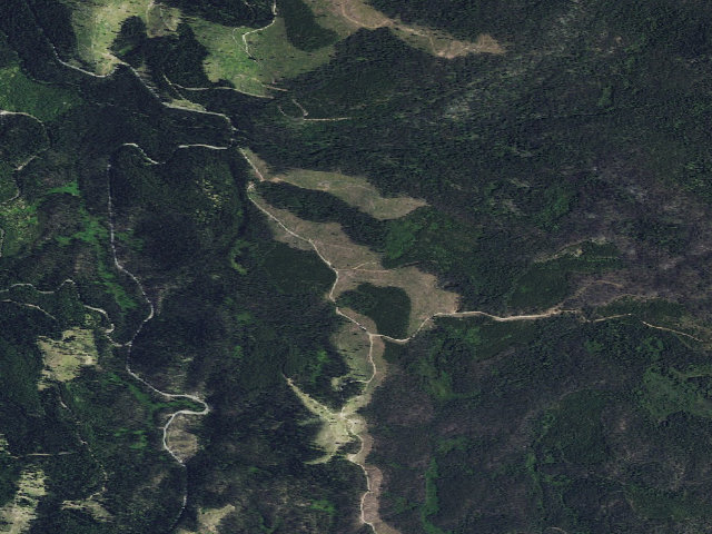Aerial image of USFS dispersed camp — ID #322