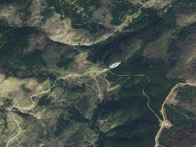 Aerial image of USFS dispersed camp — ID #328