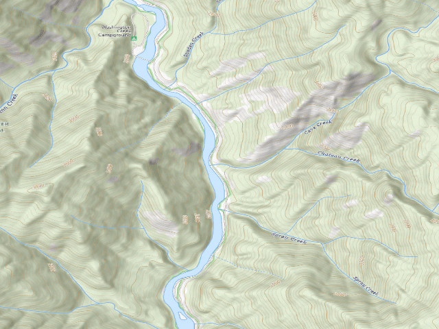 USGS topographic map of USFS dispersed camp — ID #329