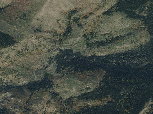 Aerial image of USFS dispersed camp — ID #338