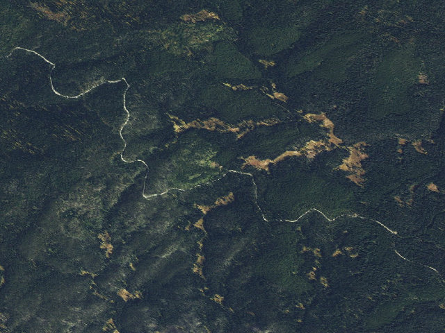 Aerial image of USFS dispersed camp — ID #340