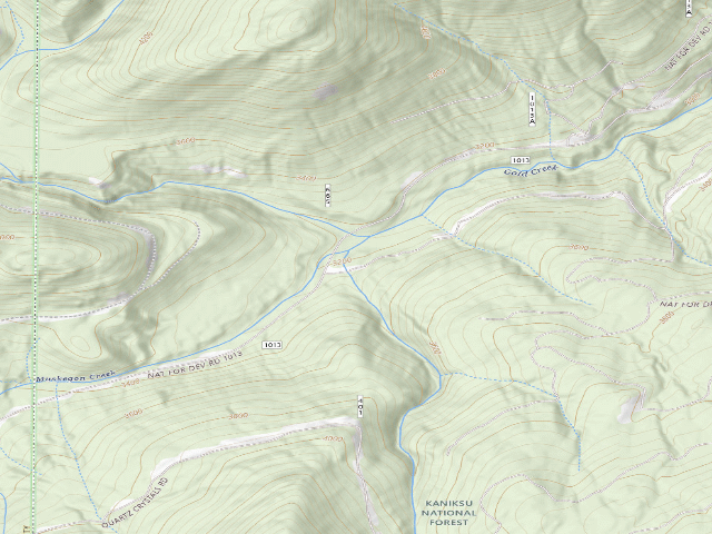 USGS topographic map of USFS dispersed camp — ID #341