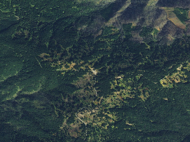 Aerial image of USFS dispersed camp — ID #343