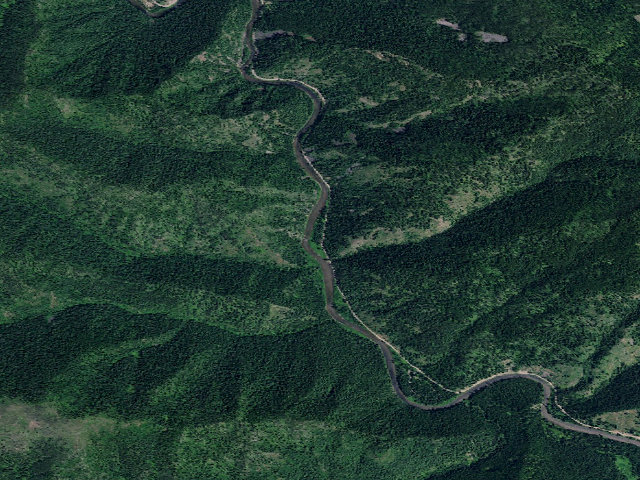 Aerial image of USFS dispersed camp — ID #345