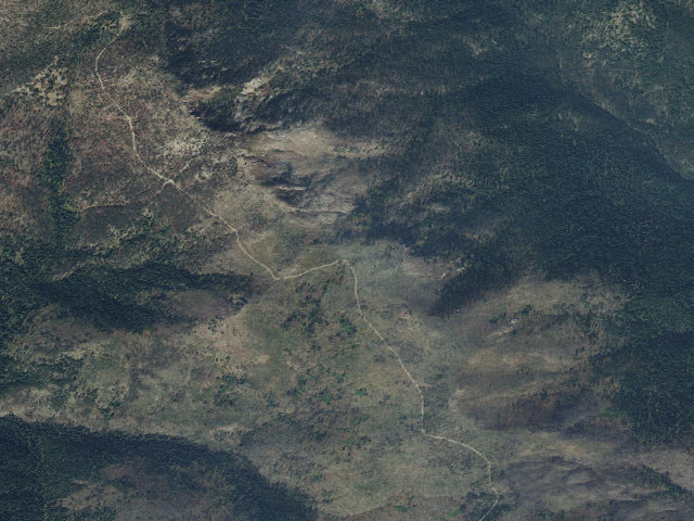 Aerial image of USFS dispersed camp — ID #349