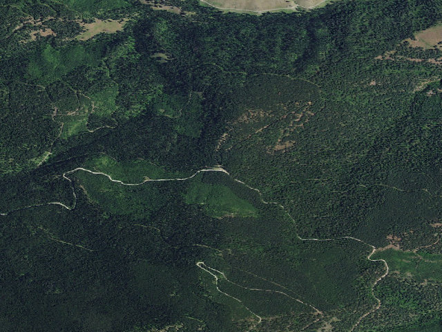 Aerial image of USFS dispersed camp — ID #35