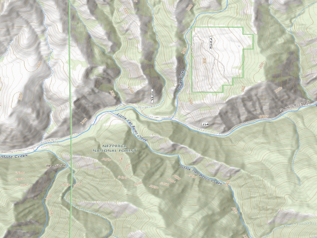 USGS topographic map of USFS dispersed camp — ID #352