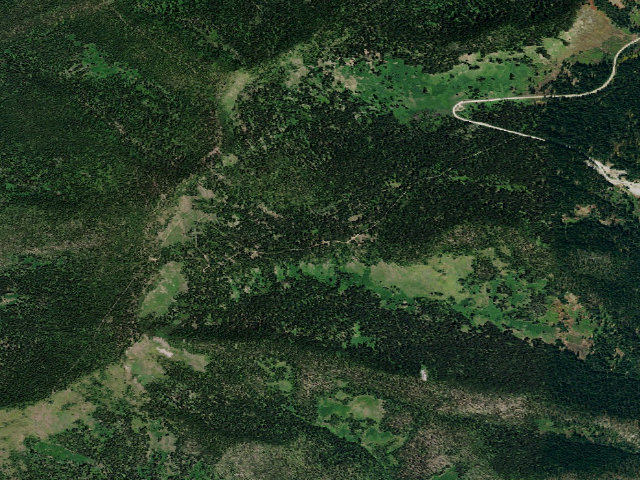 Aerial image of USFS dispersed camp — ID #36