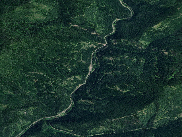 Aerial image of USFS dispersed camp — ID #364