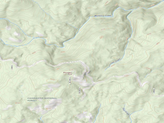 USGS topographic map of USFS dispersed camp — ID #367