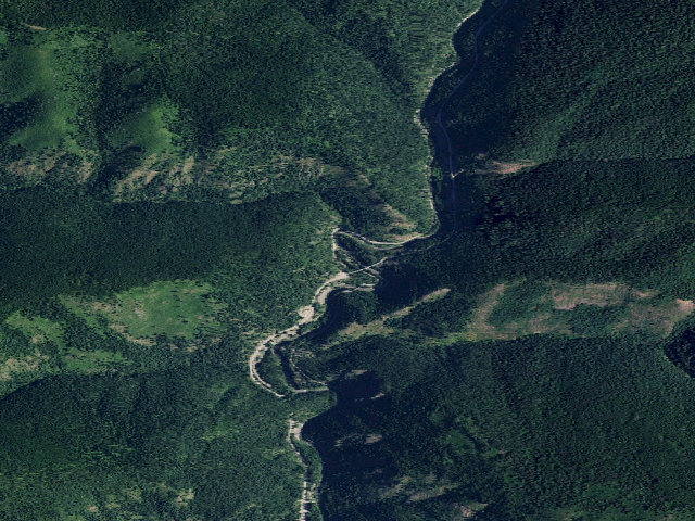 Aerial image of USFS dispersed camp — ID #371